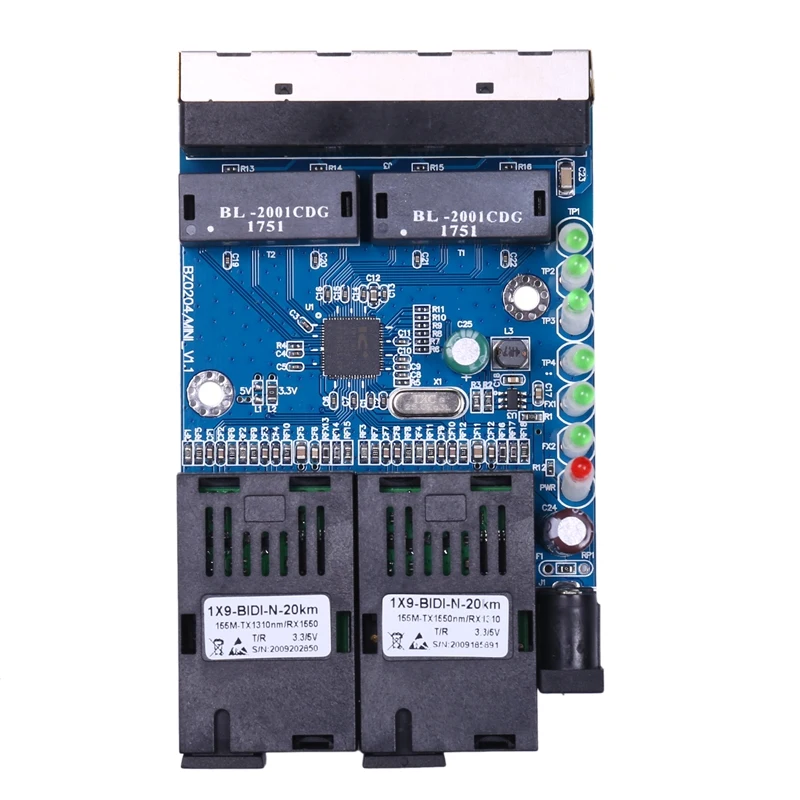 Ethernet волоконно-оптический коммутатор 4 RJ45 2 SC оптический медиа конвертер