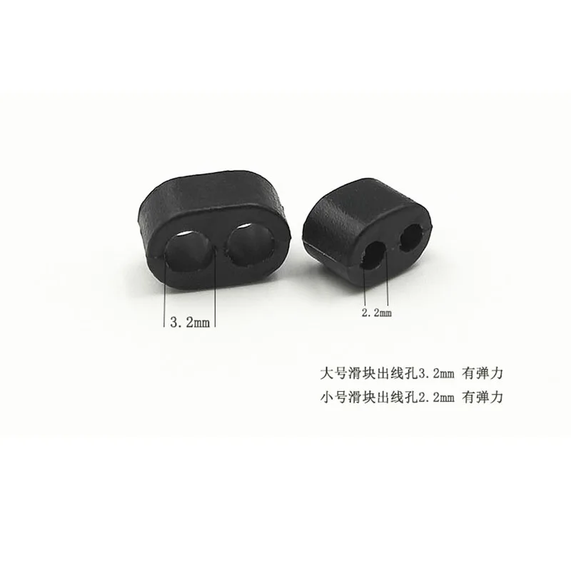 100 pcs 4 wire 8 wire 12 line headphone slider cable buckle(not contain cable