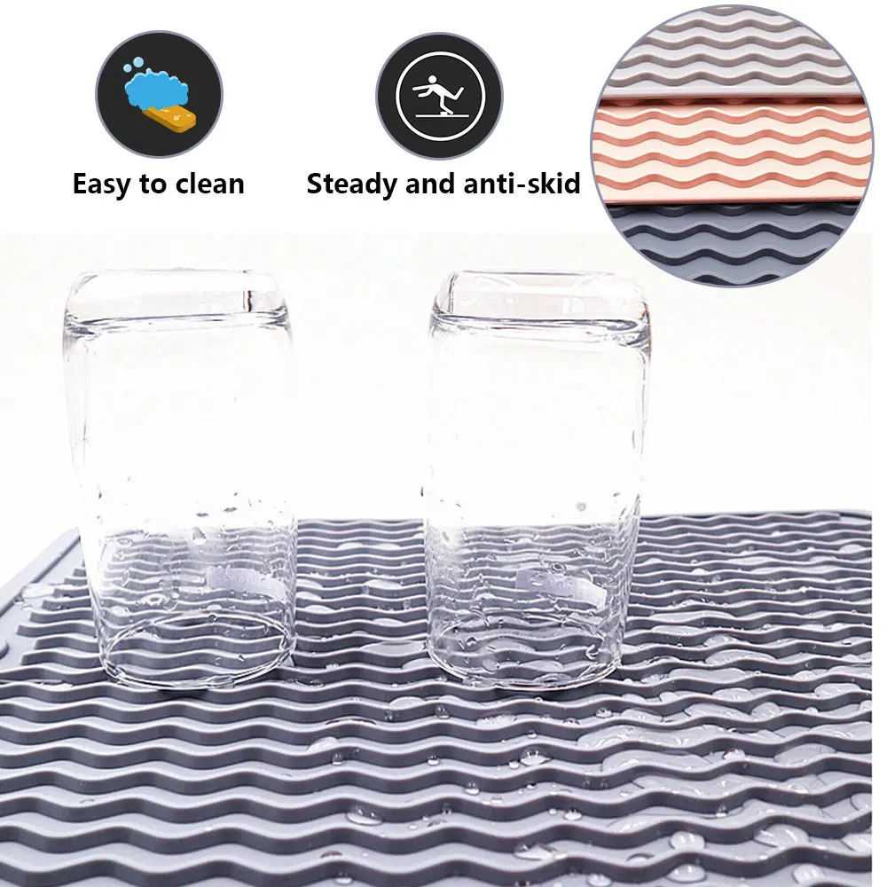 Silicone-Dish-Drying-Mats-Thickness-Heat-Resistant-Trivet-Drip-Tray-Cup-Coasters-Non-slip-Pot-Holder (3)