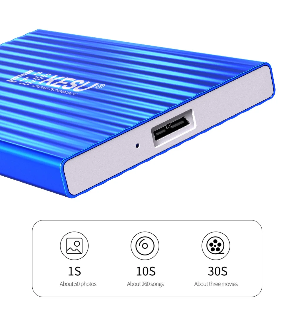 Private Customization External Hard Drive Storage 320G 500G USB3.0 1TB 2TB 750G HDD Portable External HD Hard Disk Custom LOGO best hard disk