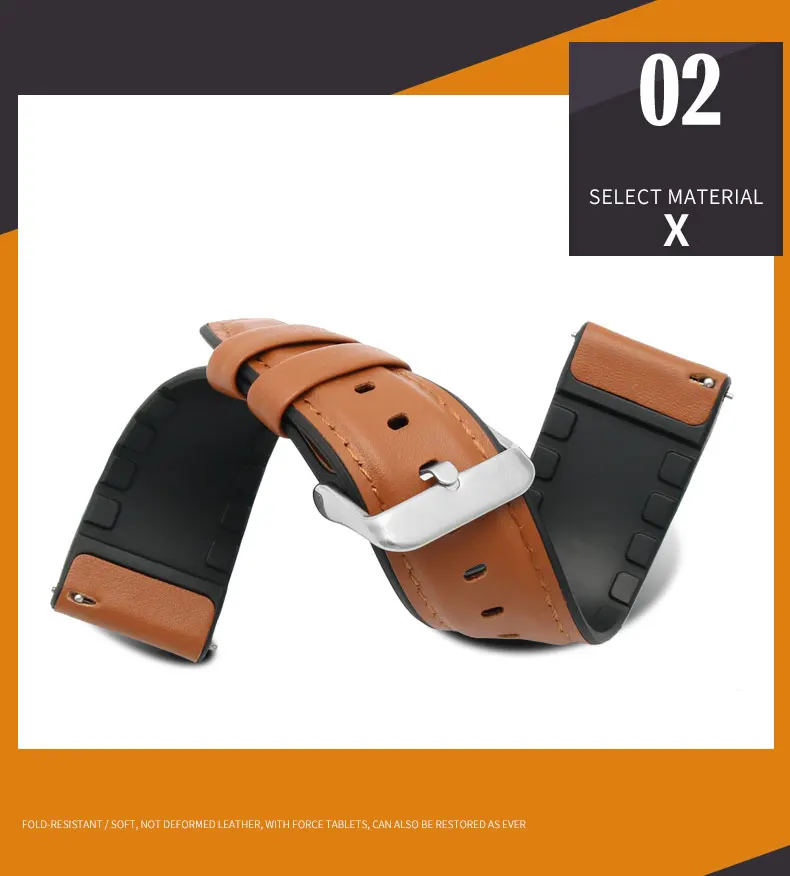 Защитная пленка+ ремешок для часов huawei GT samsung galaxy watch 46 мм gear S3 Frontier band из натуральной кожи+ Защитное стекло для экрана