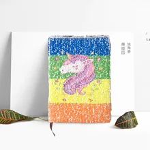 Блокнот с блестками А5, креативные переворачивающиеся цвета, меняющие глаза, рукописный блокнот настраиваемые, с логотипом