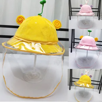 

New summer Kids Boys Girls Anti-spitting Protective Hat Dustproof Cover Fisherman Cap Hat Safety Cap Sun hat Boy Girl Kids