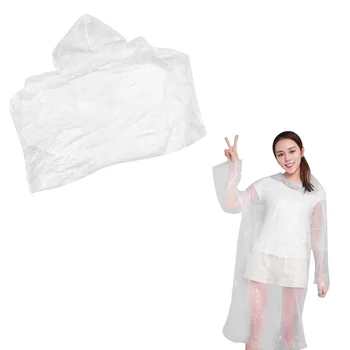

10pcs Portable Rain Protect Raincoat Rain Poncho Outdoor Waterproof Raincoat Outdoor Rainwear Rain Travel Supplies For Adults