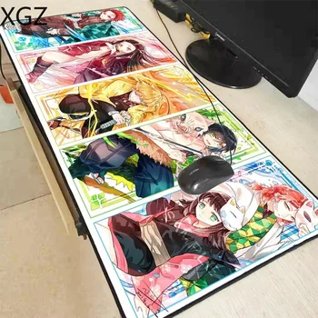 

XGZ Demon Slayer Kimetsu No Yaiba Anime Lockedge Gaming Mouse Pad Gamer Game Mouse Pad Speed Version for Csgo LOL Dota2 Xxl Xl L