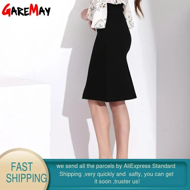 Юбка миди Женская эластичная на молнии с завышенной талией|Юбки| |