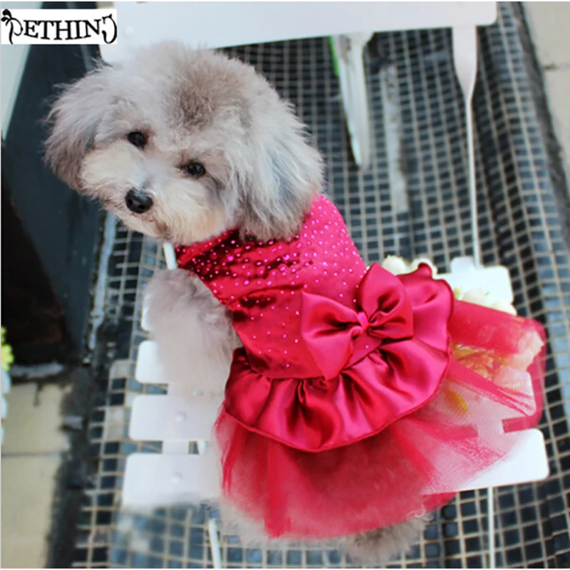 Wedding Dress Large Dog Birthday Outfit Dog 3D Flower Long Trailing Dress,  Pink Floral 3D Dress Floor Length, Cat Dog Wedding Costume, Princess Dog  Birthday Outfit, Pet Clothes Israel