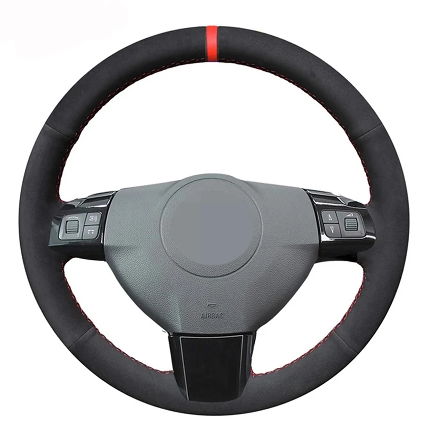 

Black Faux Suede Steering Wheel Cover for Vauxhall Astra 2004-2009 Signum Vectra 2005-2009 Zaflra 2005-2014 Holden Astra 2004