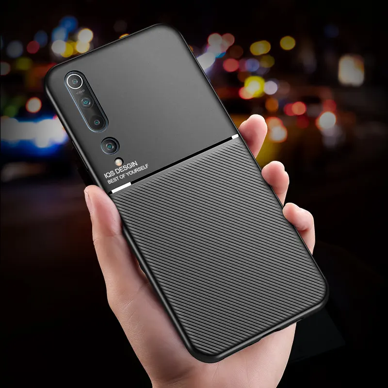Автомобильный магнитный держатель силиконовый чехол для телефона Xiaomi Mi 10 Pro