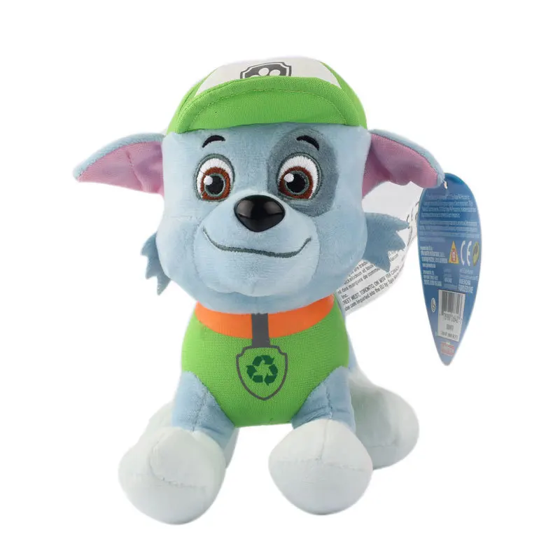 20CM dog Green 20-30 см Щенячий патруль Плюшевые игрушки мультфильм плюшевая кукла собака Детская игрушка Щенячий патруль Аниме Фигурка juguetes patrulla canina игрушка - Цвет: 20CM dog Green