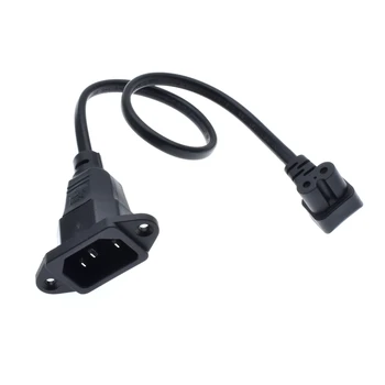 

IEC320 C14 to C7 Extension cord,C14 with screw holes and C7 Right Angled Short,25cm lenght,H03VVH2-F 2G 0.75MM
