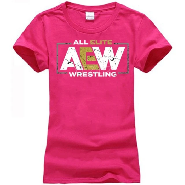 AEW ALL ELITE WRESTLING RING OF HONOR KING OF SPORTS PH317 унисекс черная футболка - Цвет: women pink