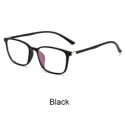 Ralferty, анти синие очки, оправа для женщин и мужчин, защитные очки для игр, квадратные очки oculos de grau lunette homme A11761 - Цвет оправы: Черный