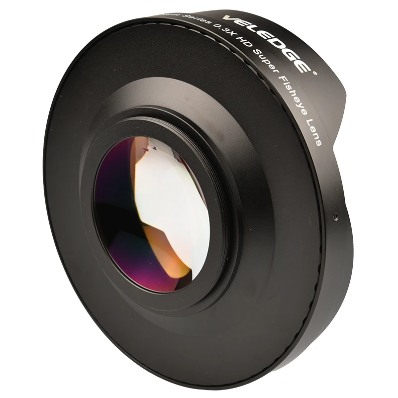 Vlogmagic-adaptador de lente amplo para câmeras de vídeo, 52mm/58mm/62mm/67mm/72mm, 0.3x, ultra fisheye, lente de olho de peixe com capuz, somente, câmeras de vídeo
