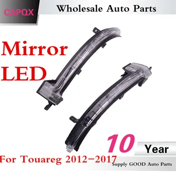 

CAPQX 2PCS Rear View Mirror LED Indicator Blink Light Lamp Polit Flasher 7P6 949 101 For VW Touareg 2012-2017