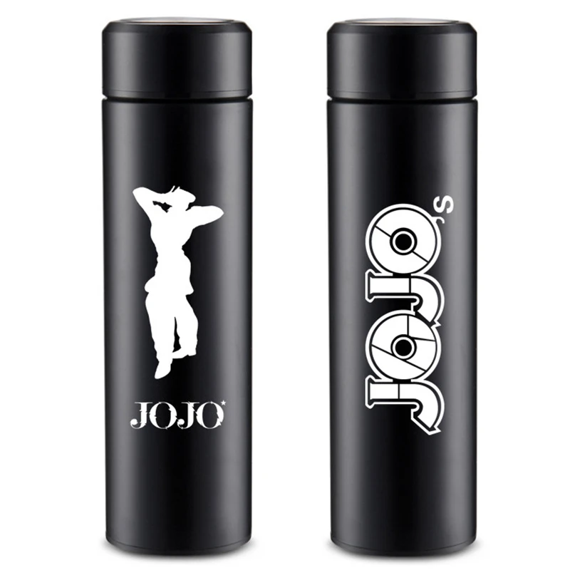 B Аниме Джоджо Необычные Приключения Kujo Jotaro Косплей Опора из нержавеющей стали чашка для воды дорожная бутылка для подростков кофе напиток термос чашка - Цвет: B