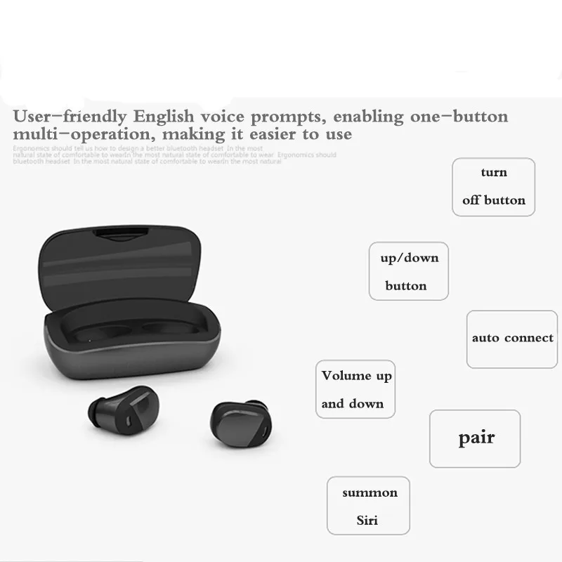 Tx3 Tws 5,0 беспроводные Bluetooth наушники Ipx5 водонепроницаемые 3d стерео наушники с сенсорным управлением наушники-вкладыши 3000ма большая батарея