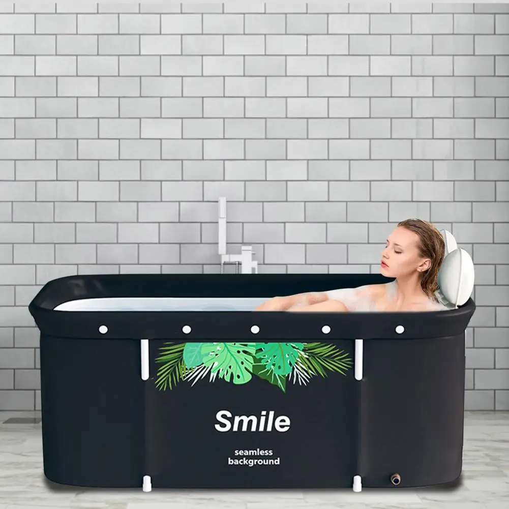 Portable Folding Bathtub for Adult Children PVC Swimming Pool Bathtub Bath Bucket barrel Insulation Bathing Bath Tub Home Sauna