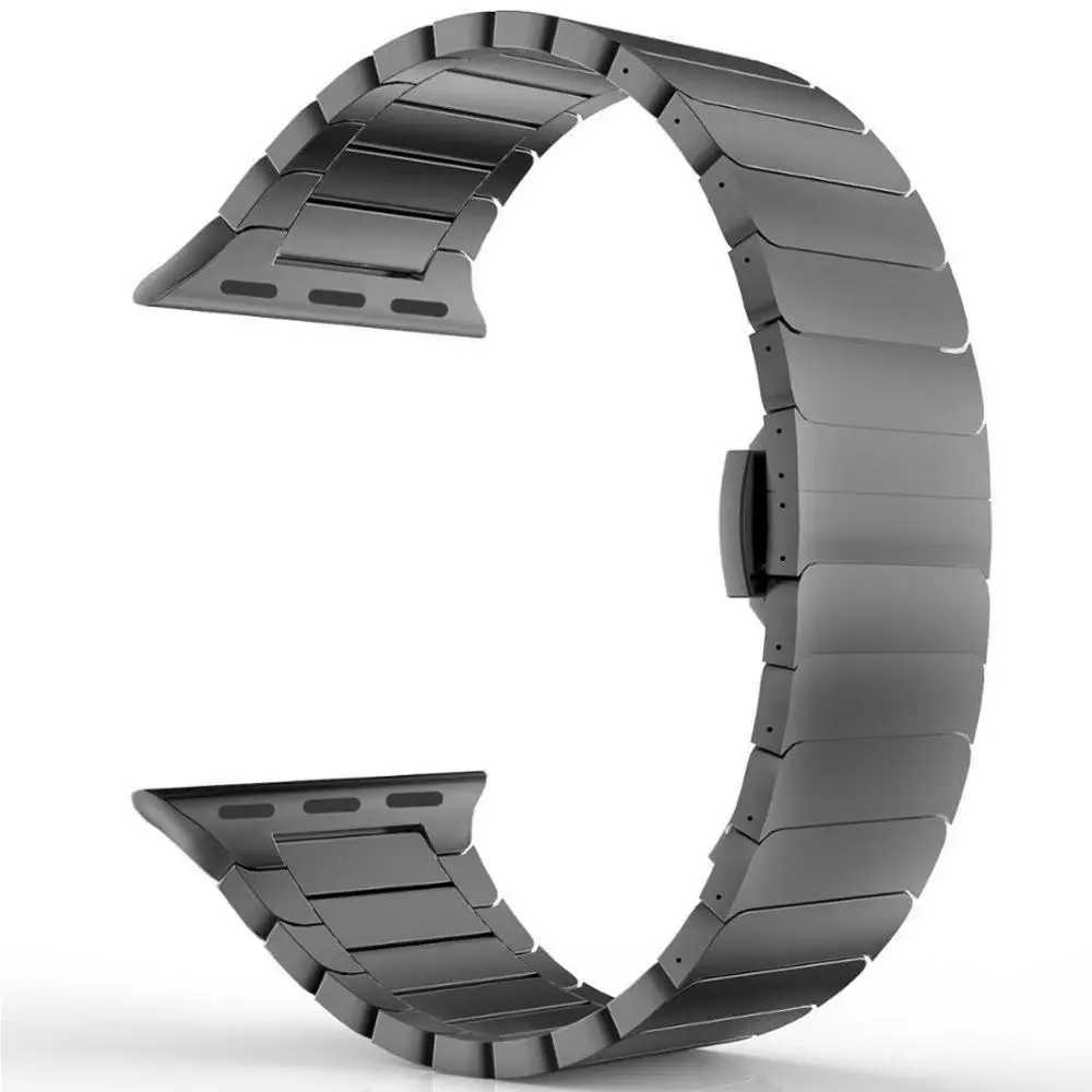 Stainless Steel bracelet for Apple watch band 44 mm 40mm 42mm 38mm Luxury link band for iwatch series 5 4 3 2 1 316L Accessories