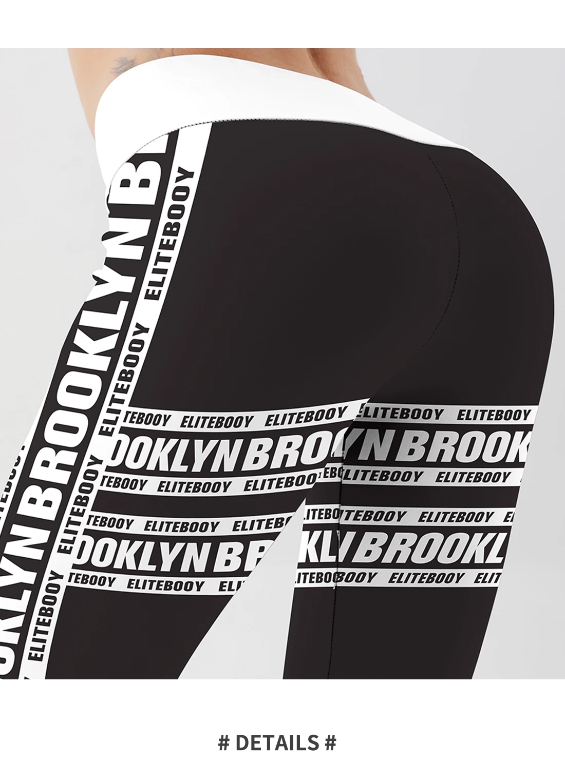 Text Striped Newspaper Print Women Black Leggings Casual Fitness Ladies Workout High Waist Long Leggings Trousers leggings