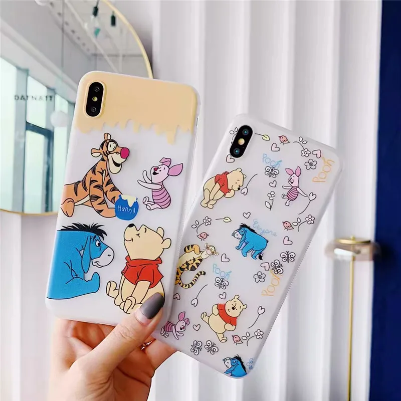 

Fashion Soft Silicone Bear Cartoon Animal Cover Case for IPhone XS Max XR X 6 6S 7 8 Plus 8 TPU Phone Cases & Covers