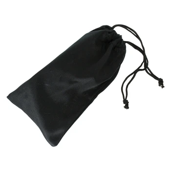 

30 Pcs/Lot 18X9cm Glasses Case Soft Waterproof Plaid Cloth Sunglasses Bag Glasses Pouch Black Color