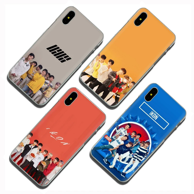 Kpop ikon жесткий чехол для телефона для Apple iPhone 5 5S SE 6 6S 7 8 Plus X XR XS 11 Pro MAX