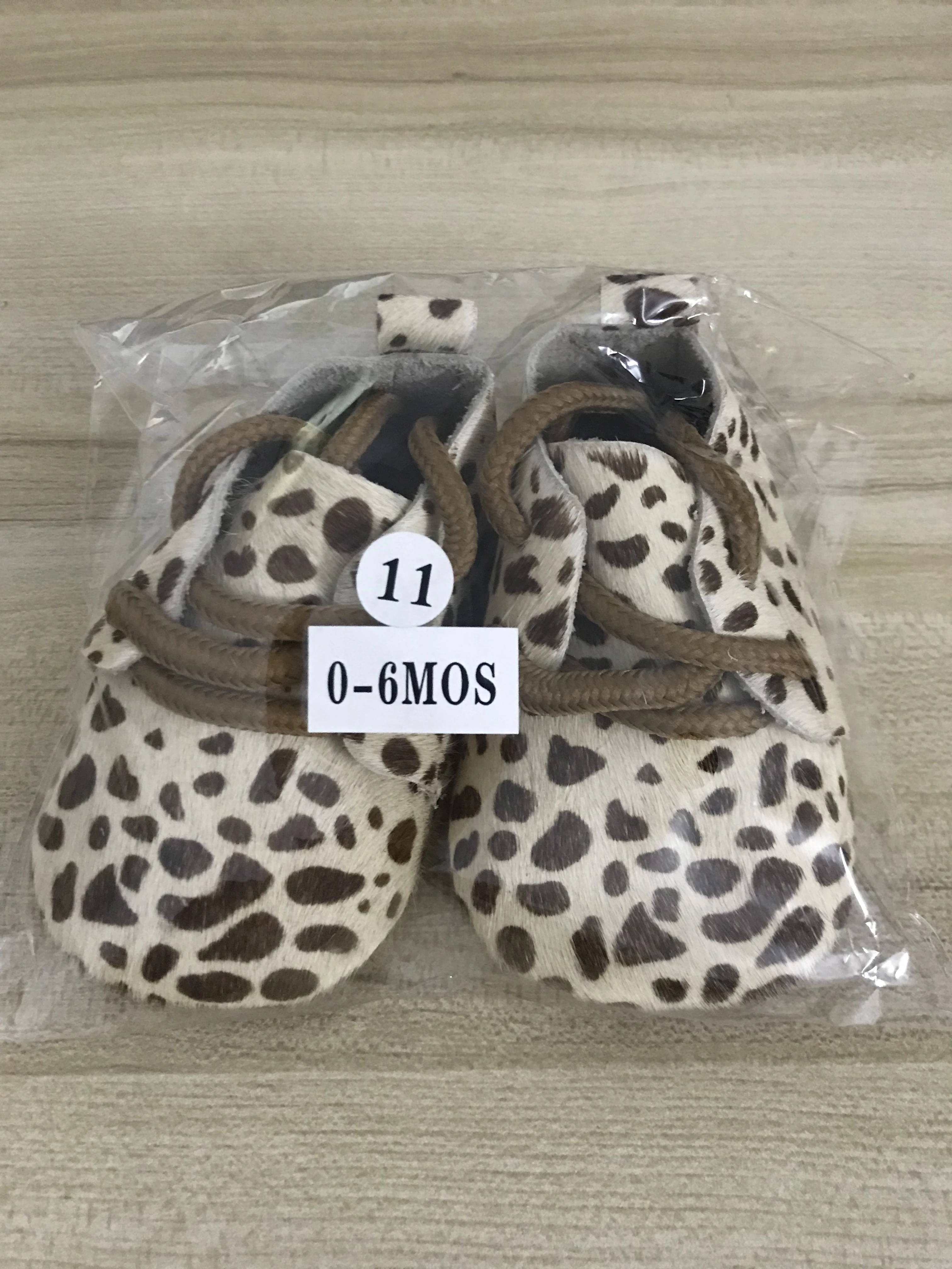 0-24M Baby Boys Girls Genuine Leather Shoes Baby Girls Soft Leopard Shoes Horse Hair Boys First walkers moccasins