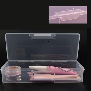 

Nail Art Tools Rectangular Storage Box Nail Polish Manicure Tool Storage Skill Tool, Beauty Tools Stationery Storage