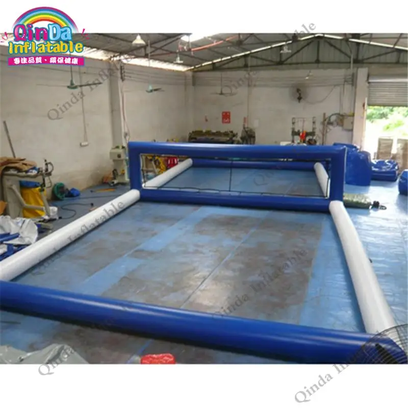 Water Floating Park Inflatable Beach Volleyball Court Inflatable Water Volleyball Field For Family Fun