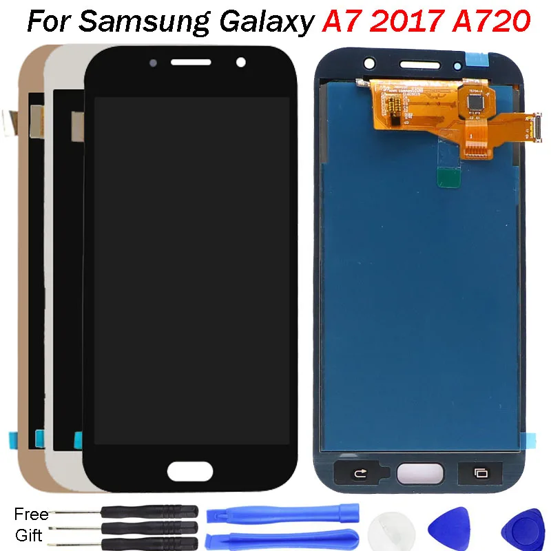 

For Samsung Galaxy A7 2017 A720 LCD Display A720M SM-A720F Display Touch Screen Digitizer Assembly Replacement A720F LCD repair