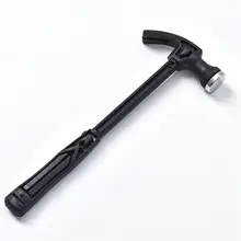 Бытовой деревообрабатывающий молоток для ногтей с пластиковой ручкой, мини молоток, молоток, аварийный спасательный металлический молоток