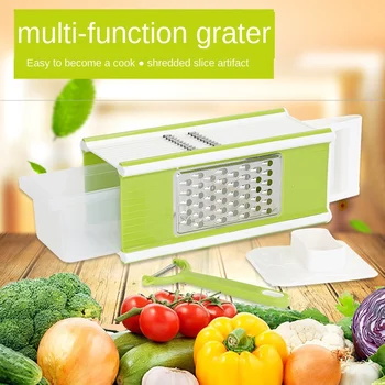 

Five-in-one Shaving Device Multifunctional Vegetable Cutter Kitchen Multifunctional Wire Cutter Four-sided Square Vegetable