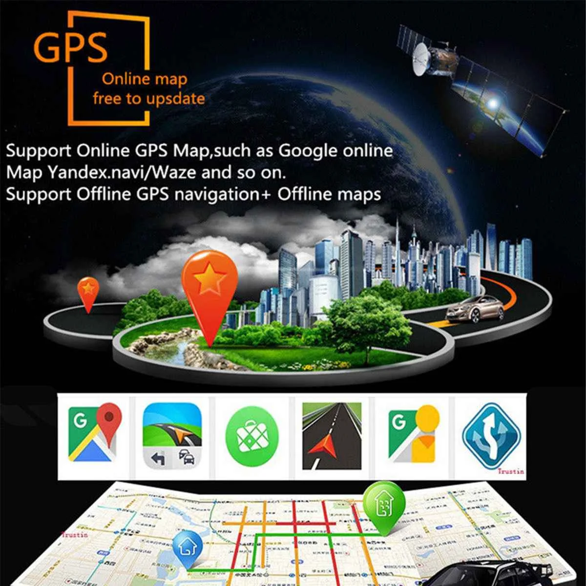 Best 10.1 Inch 2 DIN for Android 9.0 Car Stereo 4+32G Quad Core MP5 Player GPS WIFI FM AM Radio for HondaAccord 2003-2007 5 Best 10.1 Inch 2 DIN for Android 9.0 Car Stereo 4+32G Quad Core MP5 Player GPS WIFI FM AM Radio for HondaAccord 2003-2007 5