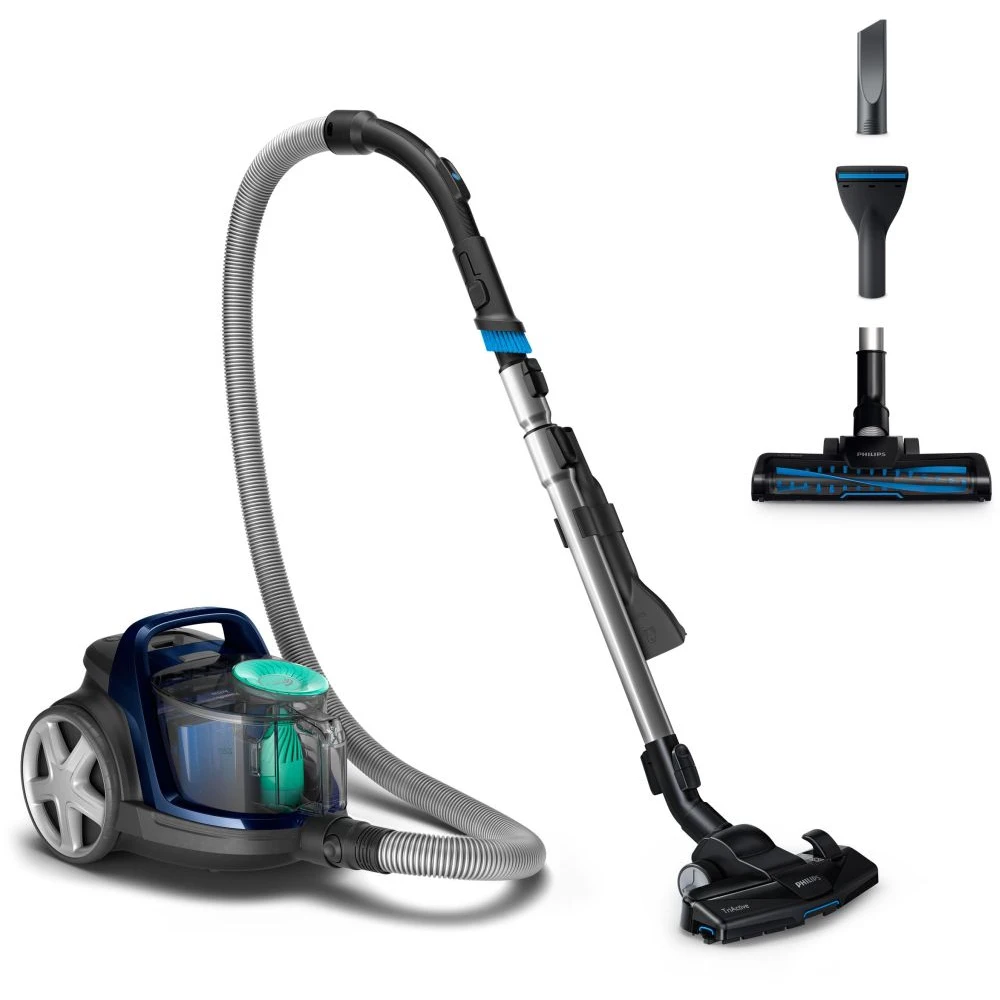 Пылесос Philips PowerPro Active FC9573/01 1900Вт черный/синий