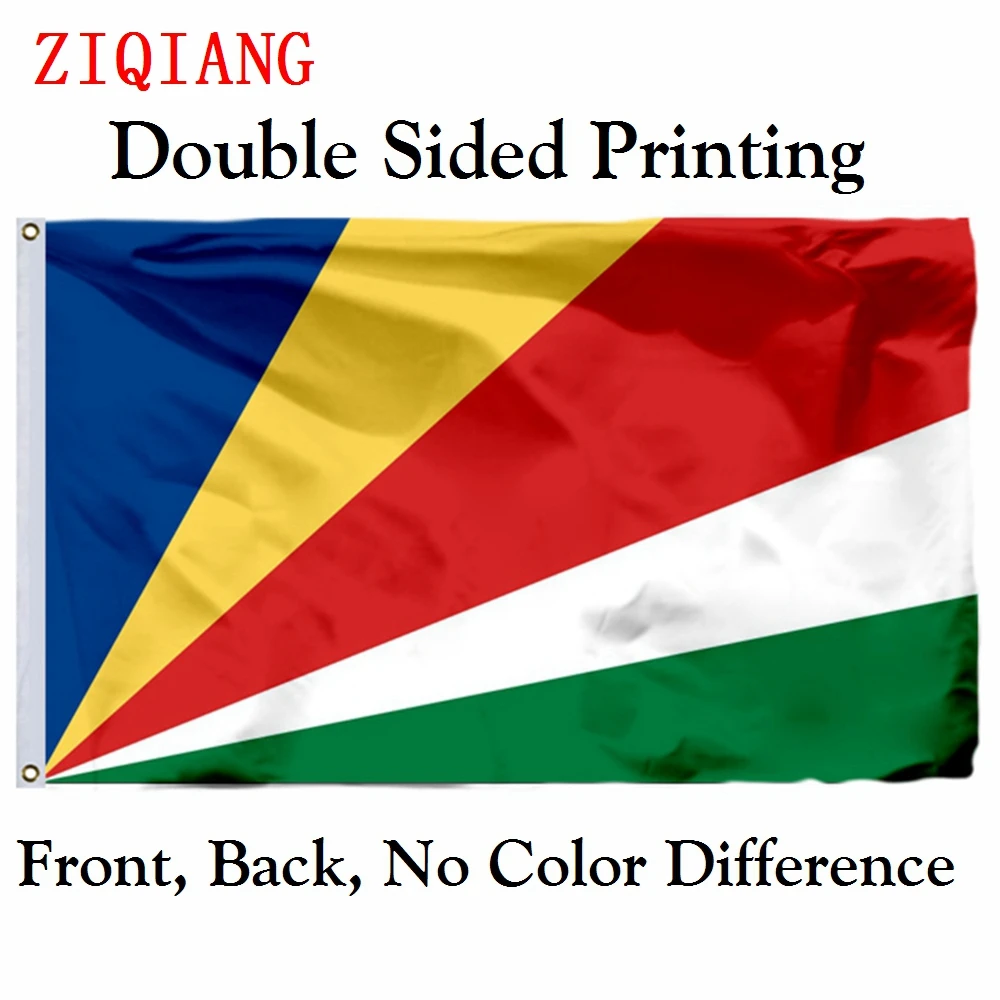 

Republic of Seychelles National Flag 3x5ft Polyester Flying Size 90x150cm Custom High Quality Double Sided Printing Banner