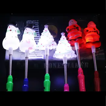 

LED Lights up Glow Santa Claus snowman tree flash stick for Party Xmas Flash stick