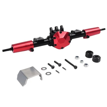 

RC Car CNC Metal Rear Axle with Protector for 1:10 RC Crawler Car Axial SCX10 II 90046 90047