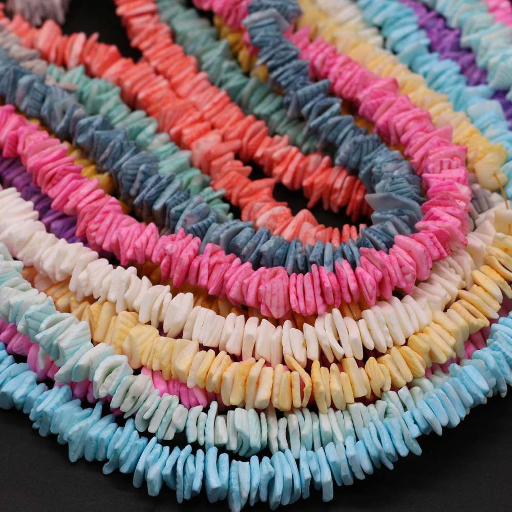 

Natural Freshwater Shells Irregularly Shaped Loose Spacing Beads Dyed Shells Jewelry Making DIY Necklaces Earrings Accessories