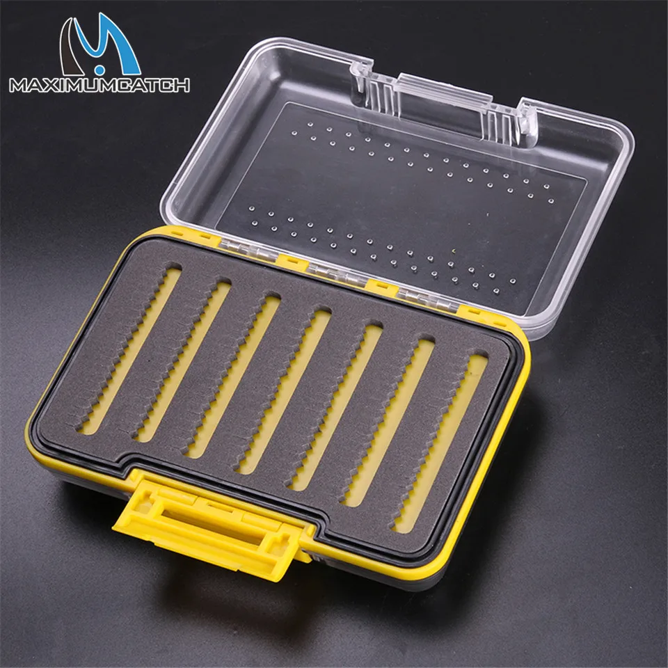 Maximumcatch DIN Fly Fishing Box 150*105*45 мм ABS пластик двухсторонняя Водонепроницаемая коробка для мух