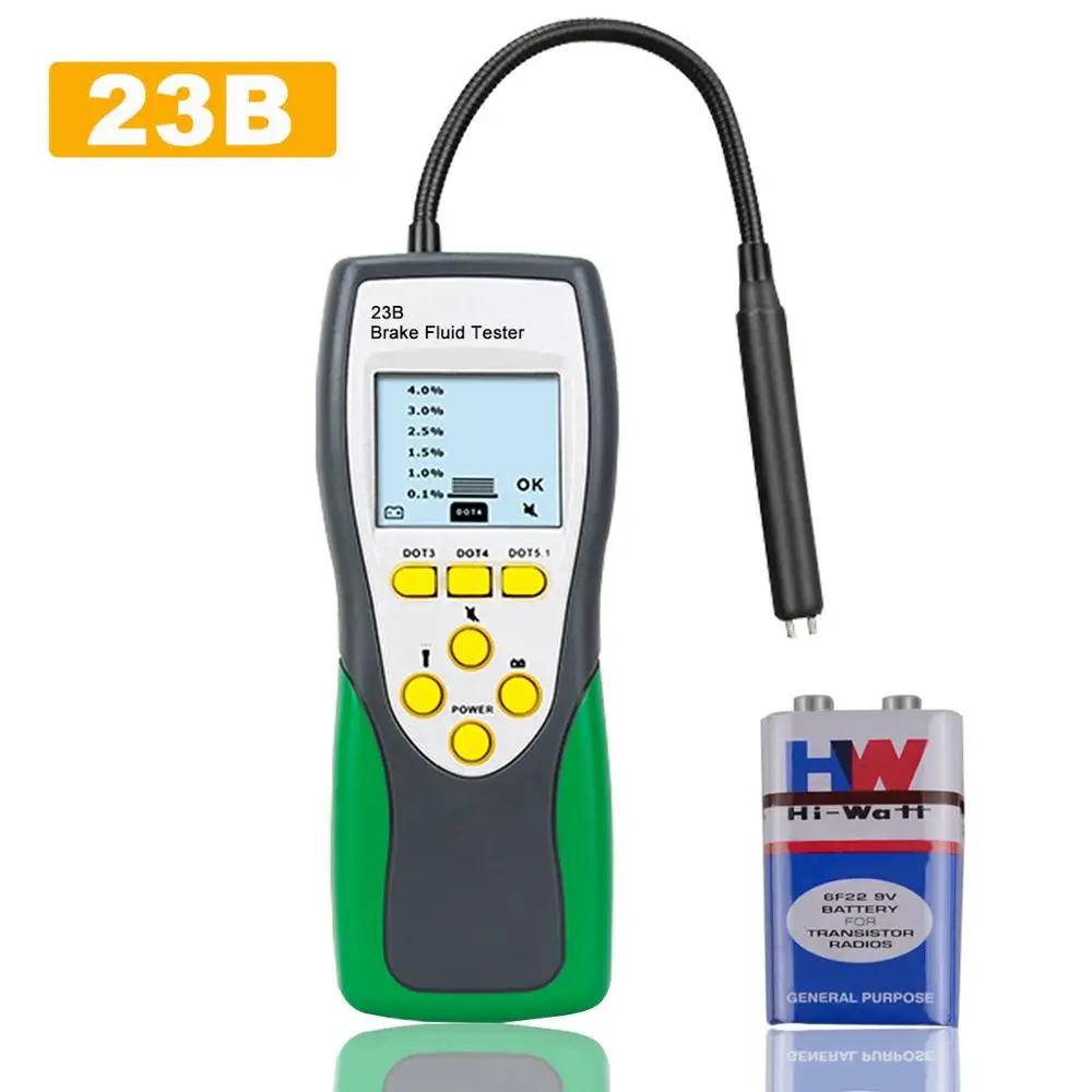 

Digital Automotive Brake Fluid Tester-HOLDPEAK HP-23B Digital Brake Fluid Diagnostic Detector Moisture Water Detection