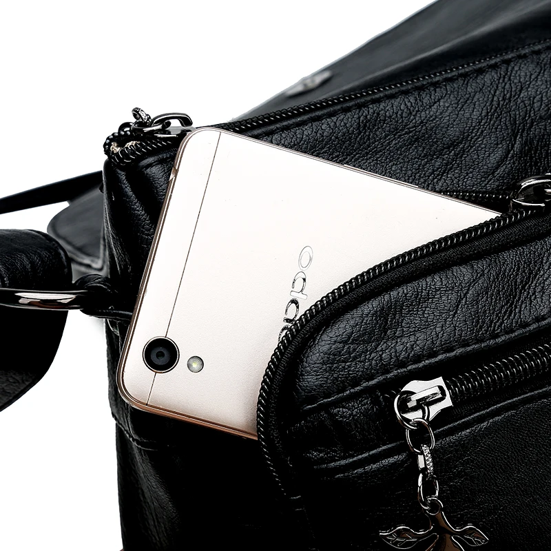 Brand Designer Ladies Messenger Bag Messenger Bag Soft PU Leather Shoulder Bag High Quality Fashion Ladies Bag Handbag