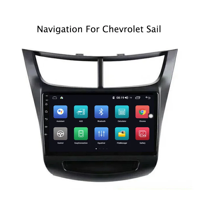 Ectwodvd 9 дюймов Andriod 8,1 автомобильный DVD gps для Chevrolet Sail- 4G ram 64G rom CarPlay DSP 4G LTE с wifi