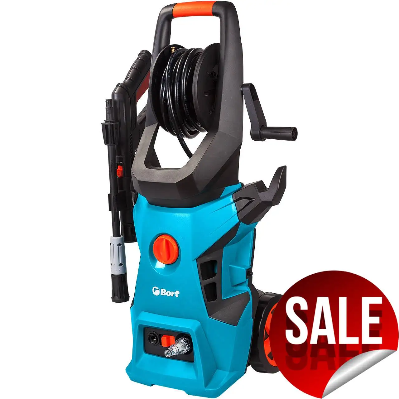Мойка высокого давления Bort BHR 2500R Pro (мощность 2400 Вт давление до 180 катушка для