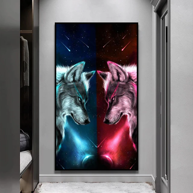 Face the Wolf Poster Print