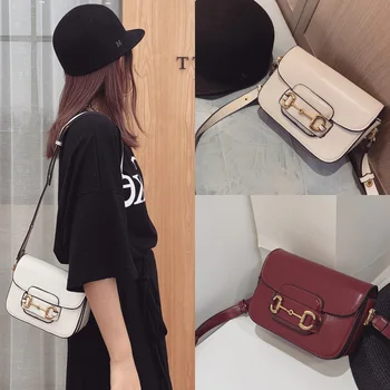 

Vintage Fashion Tote Saddle Bag Luxury Women Shoulder Bags Vintage Designer Handbag Female Chain Sling Crossbody Bags