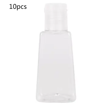 

Clear Plastic Trapezoidal Empty Squeeze Bottles with Flip Cap Refillable Hand Sanitizer Container Shampoo Lotion Gel Dispenser