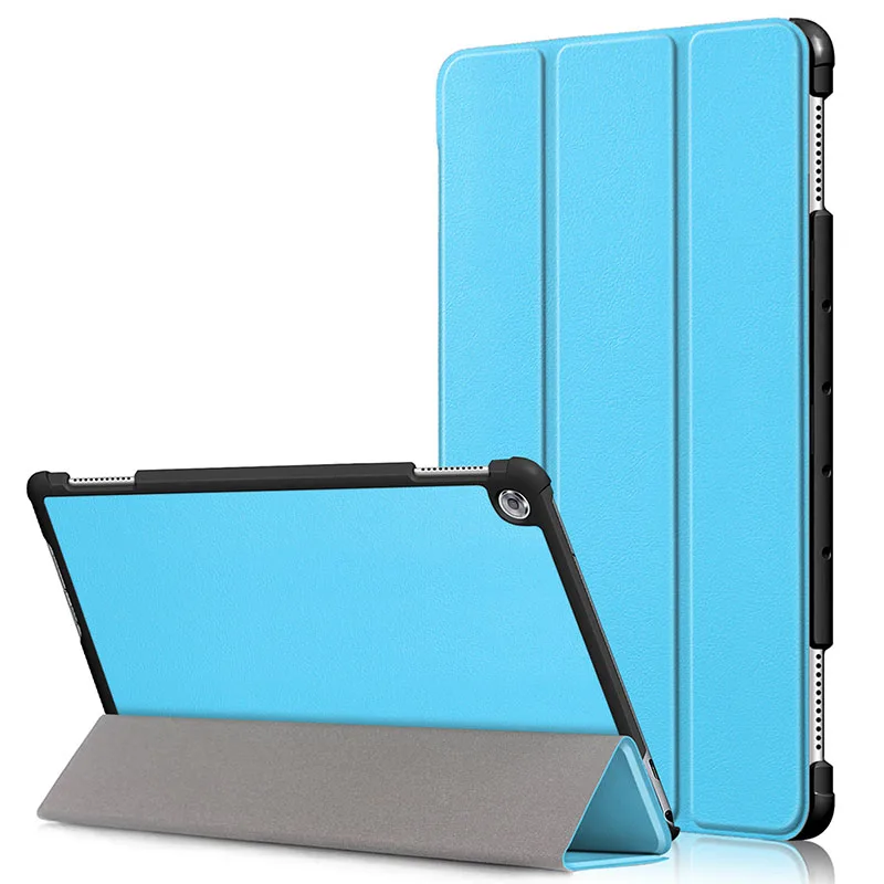 sky blue M5 Lite 10 Для huawei MediaPad M5 Lite чехол 10 BAH2-W19/L09/W09 ультра тонкий PU кожаный смарт-Стенд чехол для Медиа Pad M5 Lite 10," Чехол - Цвет: sky blue M5 Lite 10