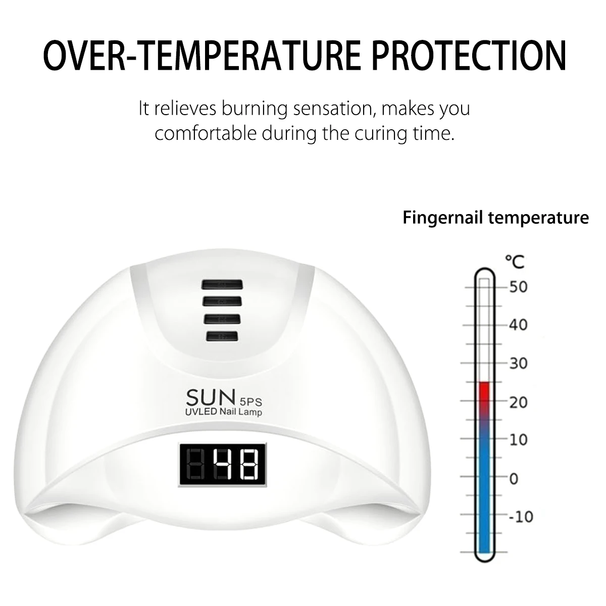 SUN Professional 160 Вт 24 светодиодный УФ-лампа для ногтей Сушилка для ногтей светодиодный дисплей Гель-лак ледяная лампа для маникюра гель-лампа для сушки ногтей Гель-лак