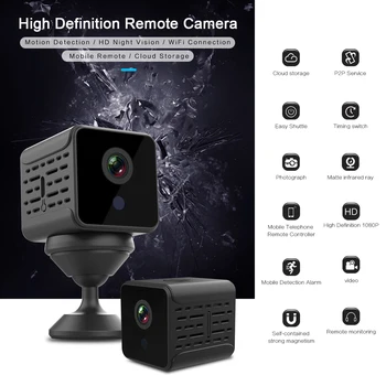 

2MP 1080P High Definition Remote micro mini Camera WiFi DV Cloud Storage/ HD Night Vision/ WiFi Connection Mobile Detection
